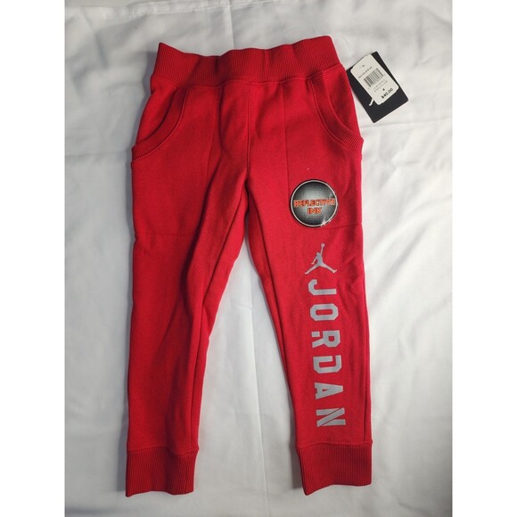 Kids Nike Jordan Joggers Size 4 Boys Red - Picture 1 of 5